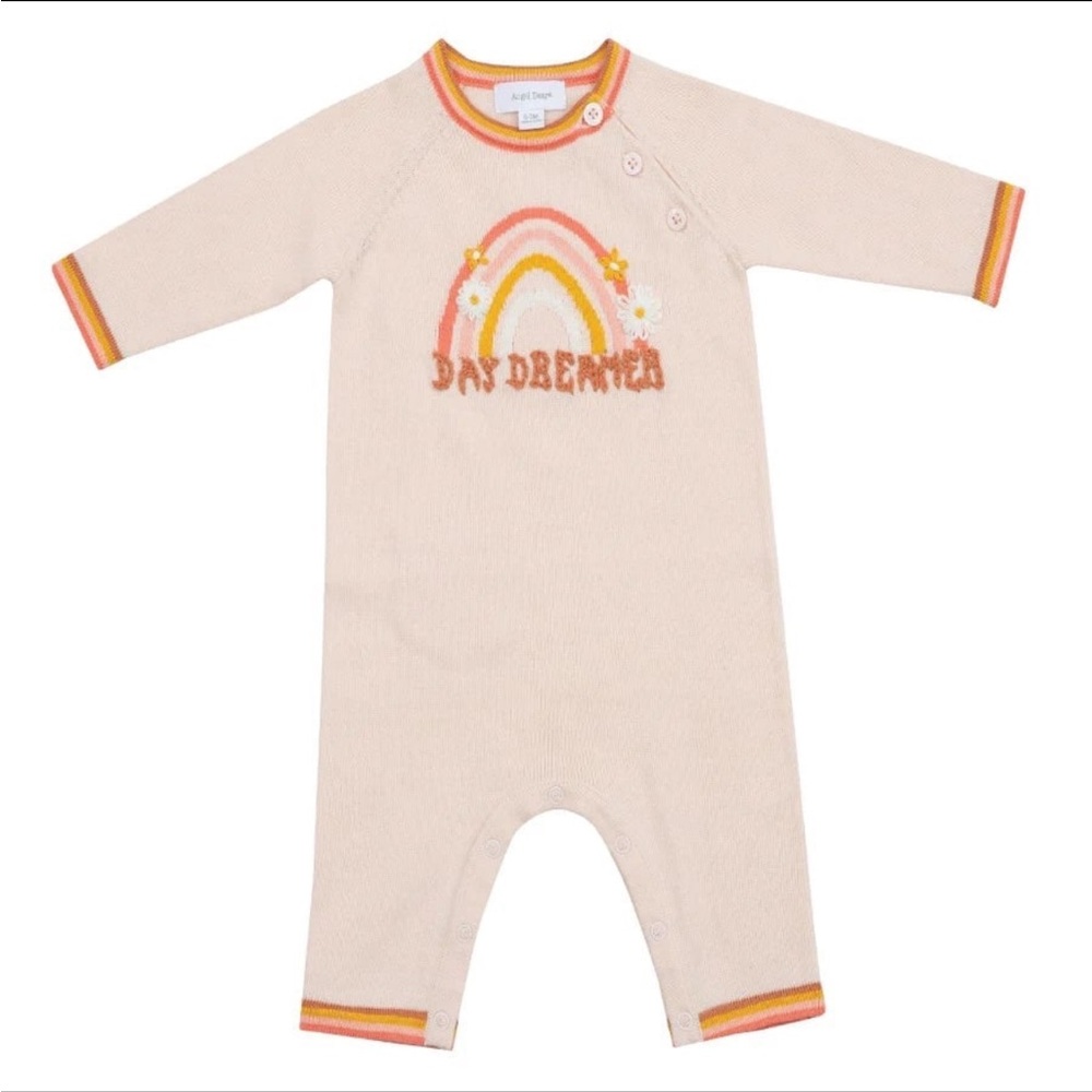 Angel Dear knit Coverall - day dreamer - 0-3m